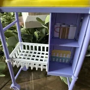 Mattel | Toys | Barbie Doll Purple Baby Changing Table Station Nursery ...